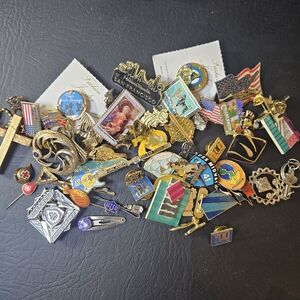57 Assorted Vintage Pins and Brooches